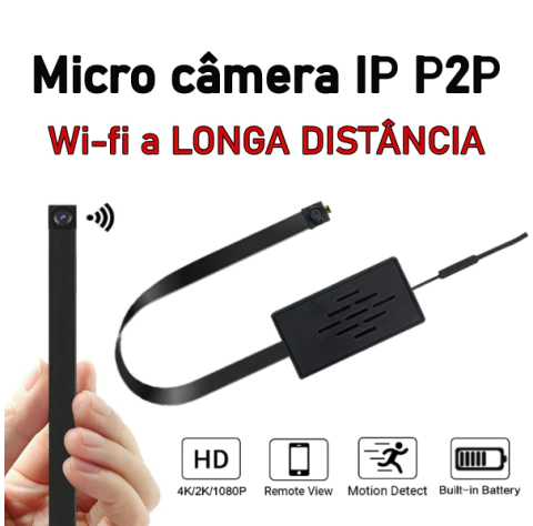 Mini Câmera IP WiFi acesso remoto sistema p2p / Micro câmera espiã Full HD