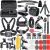 Imagem do Kit Acessórios para Gopro Hero 12, 11, 10, 9, 8, 7, 6, 5, Black