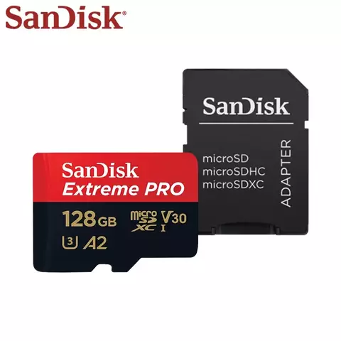 Cartão de memoria Sandisk extreme PRO cartão 64gb 128gb A2 U3 classe 10