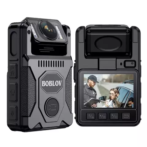 BOBLOV M7 PRO 4K - Câmera corporal/Policial GPS 180 graus lente rotativa - 128gb - comprar online