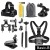 Kit Acessórios para Gopro Hero 12, 11, 10, 9, 8, 7, 6, 5, Black na internet