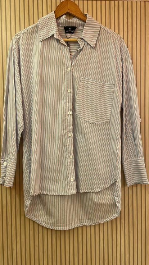 CAMISA LISTRADA GABI P BRANCO ANNA TORQUATO