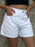 SHORTS X MOM COS ALTO BRANCO COM STRASS - comprar online