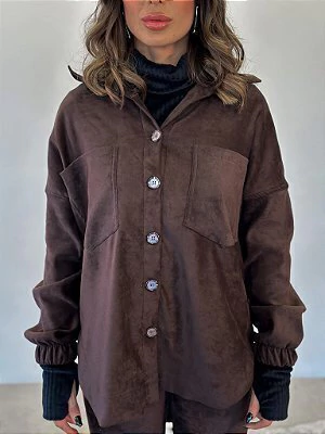 CAMISA ERIKA UNI MARROM ANNA TORQUATO