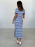 VESTIDO GIULIA MIDI LISTRADO MARINHO ANNA TORQUATO - Hira Store