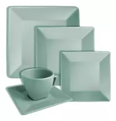 Vajilla Oxford 30 Piezas Porcelana Baul Menta