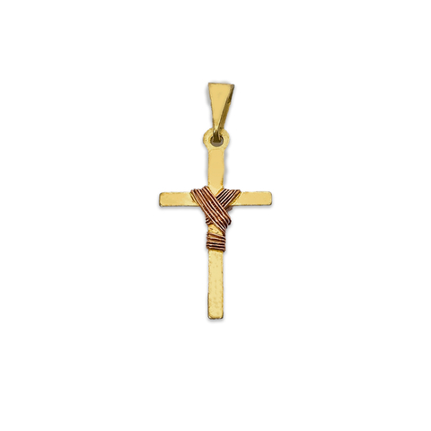 Pingente Cruz Trançada Chapada