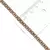 Pulseira Cadeado Duplo 5mm com Fecho Gaveta Simples L283 - comprar online