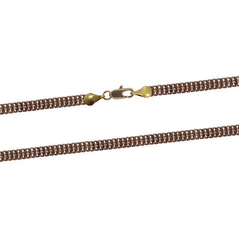 Corrente Grumet Dupla 4mm com Fecho Italiano L279