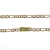 Corrente Piastrine 3x1 3,5mm Fecho Gaveta Simples RC1151