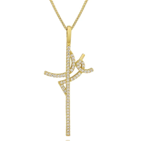 PINGENTE FÉ CRAVEJADO