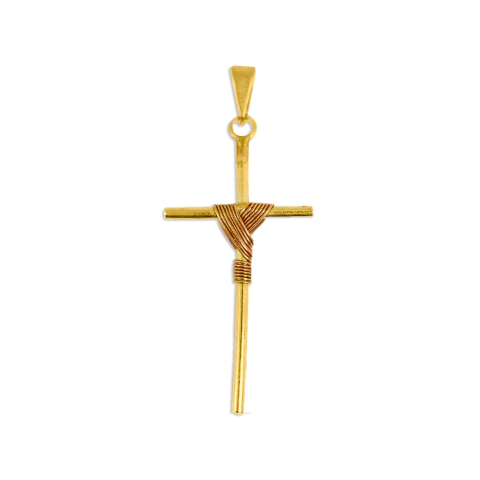 Pingente Cruz Trançada