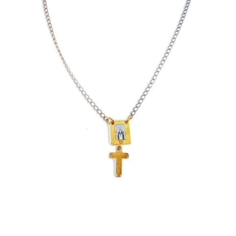 Escapulário com Imagem e Cruz