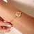 Pulseira Medalha Cravejada Com Inicial -  Brutos Mil