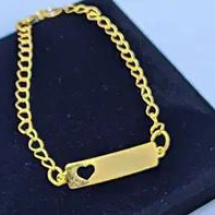PULSEIRA CHAPINHA CORAÇÃO VAZADO INFANTIL