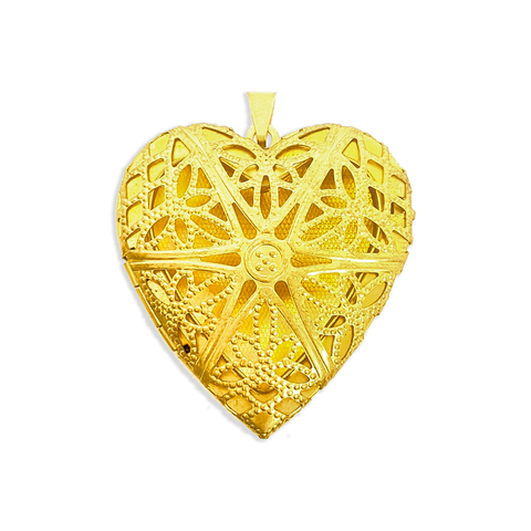 Relicário Coração Trabalhado