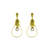 BRINCO NAVETE FOSCO OVAL C/ 1 STRASS