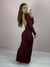 Imagem do VESTIDO MANGA LONGA LONGO COSTA NUA COM BOJO