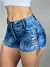 Short Jeans Marmorizado Com Puído na internet