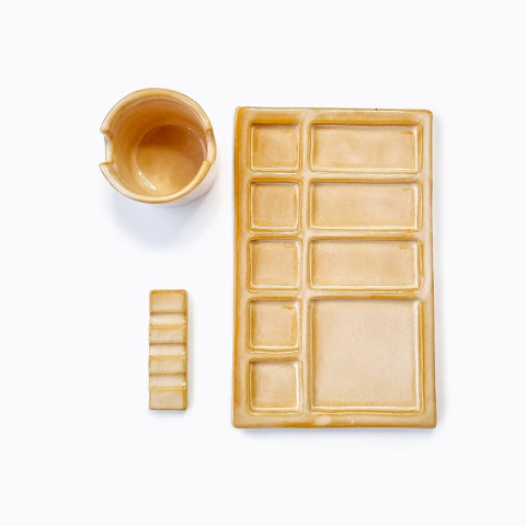 Set para Pintura de Cerámica Gres Tostado