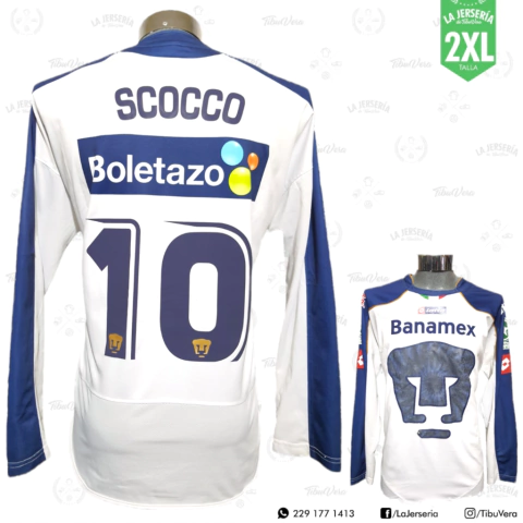JSY Pumas UNAM 2006 local Scocco manga larga