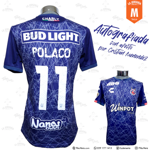 Jersey Tiburones Rojos Veracruz 2018 tercero Menéndez firmado