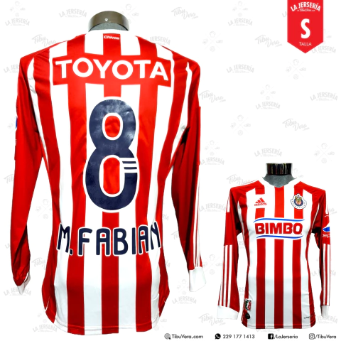 JSY Chivas Guadalajara 2011 local Fabián manga larga