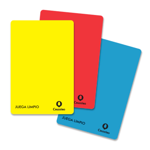 Tarjetas Árbitro Cruzeiro Futbol Rápido