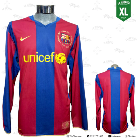Jersey Barcelona 2007 local manga larga