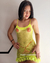 vestido red color fluor