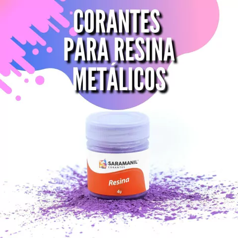 Kit 6 Corante Pigmento Resina Epóxi Metálico Micas Pó Pérola
