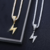 Pingente Lightning Bolt Baguette Round Ice - Prata na internet