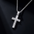 Pingente + Corrente Ice Cravejado Baguette Crucifixo - Nevasca Joias - Loja Oficial