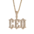Imagem do Pingente Cravejado com Nome Personalizado Letras 2022