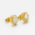 Brinco Redondo Cristal Ice Cravejado Prata 925 VVS1 Moissanite - Nevasca Joias - Loja Oficial