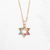 Pingente Estrela de Davi Prata 925 Colorido + Corrente de brinde