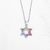 Pingente Estrela de Davi Prata 925 Colorido + Corrente de brinde - comprar online