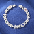 Pulseira Ice Cravejada Infinito, Olho de Horus, Cruz - Prata 925 na internet