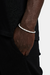 Pulseira Ice Riviera Masculina 5mm - Prata - loja online