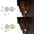 Brinco Masculino Ice Cravejado Cristal Redondo Cee - Prata 925 na internet