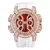 Imagem do Relógio Cravejado Masculino Pulseira de Silicone