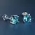 Brinco Masculino Ice Cravejado Azul Bebe GP24