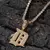 Pingente Personalizado Ice Cravejado Cyber - Prata/Ouro - loja online