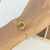 PULSEIRA ELO PORTUGUÊS MEDALHA PERSONALIZADA OURO - Bio Semijoias 
