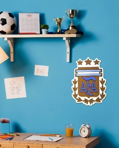 CUADRO ESCUDO AFA - Somos de Madera