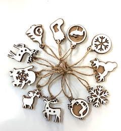 ADORNOS NAVIDEÑOS X3 - Somos de Madera