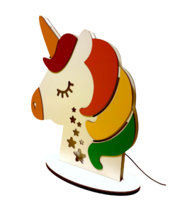 Lámpara de pie UNICORNIO (60cm) - Somos de Madera