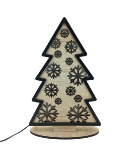 VELADOR ARBOL COPOS - Somos de Madera