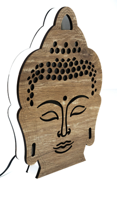 LAMPARA DE PIE BUDDHA (60 cm) - Somos de Madera