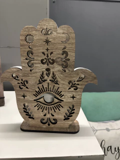 VELADOR MANO DE FÁTIMA - Somos de Madera
